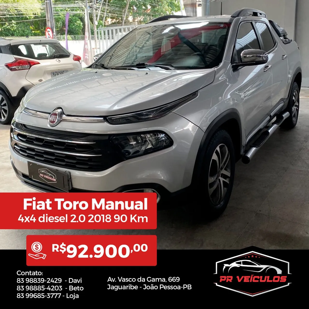 Fiat Toro Manual 4x4 Diesel 2.0 2018 Completo.