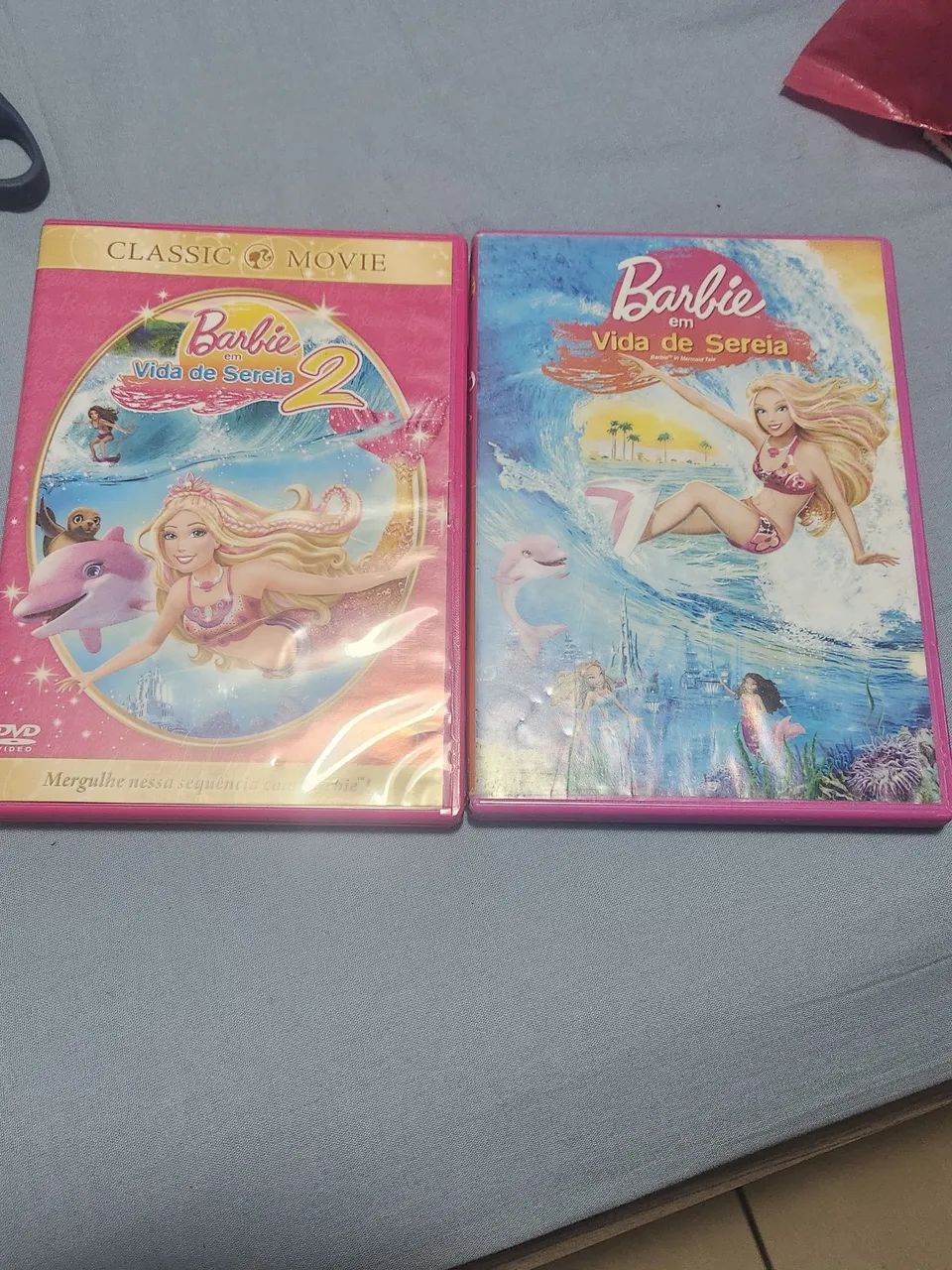 DVDs Barbie em Vida de Sereia e Vida de Sereia 2