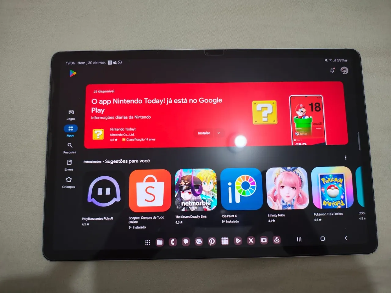 Samsung Galaxy Tab S7 FE 4G WiFi (EM ESTADO DE NOVO)