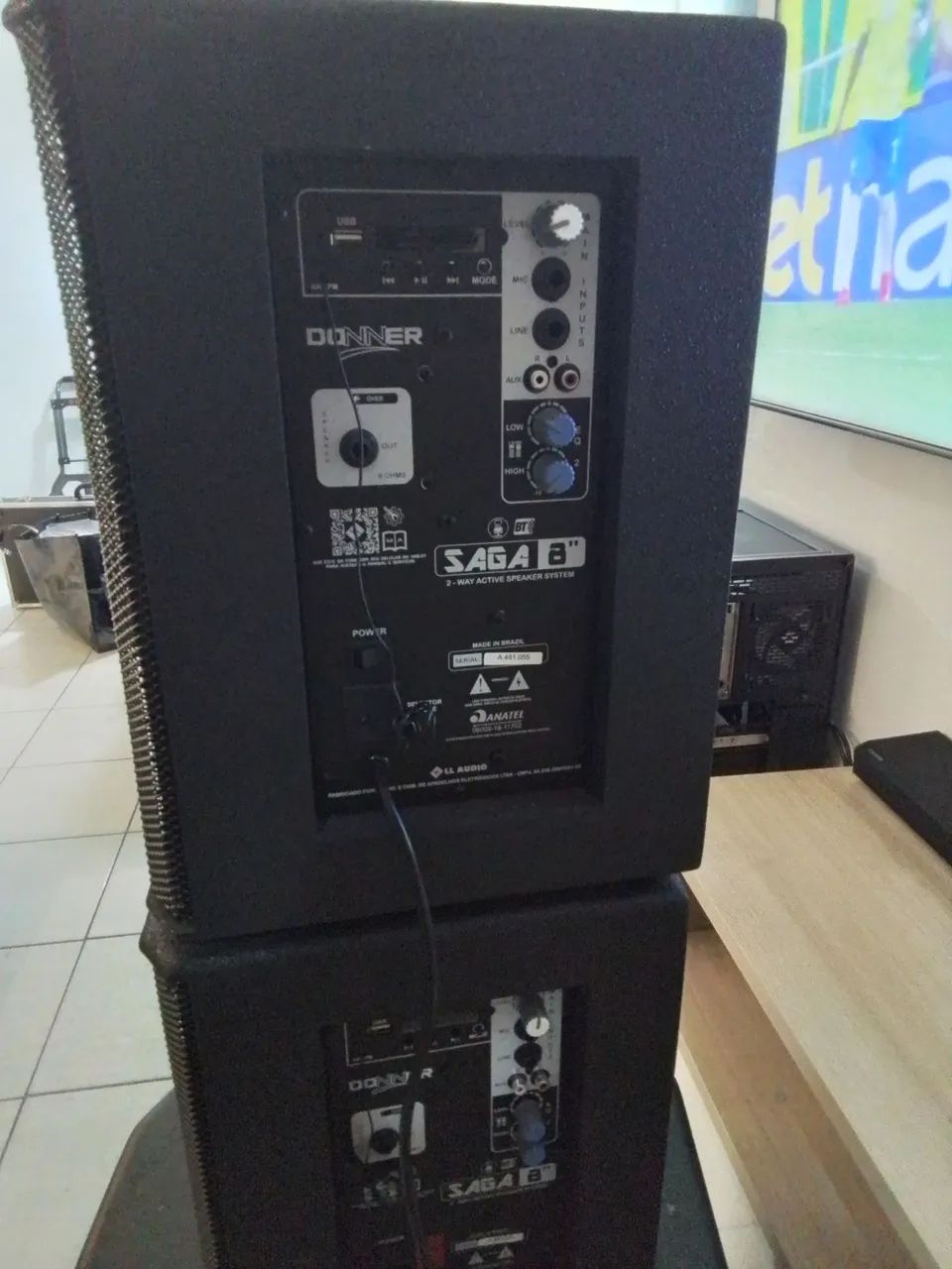 Par de Caixas Ativas Donner Saga 8 - Foto 4