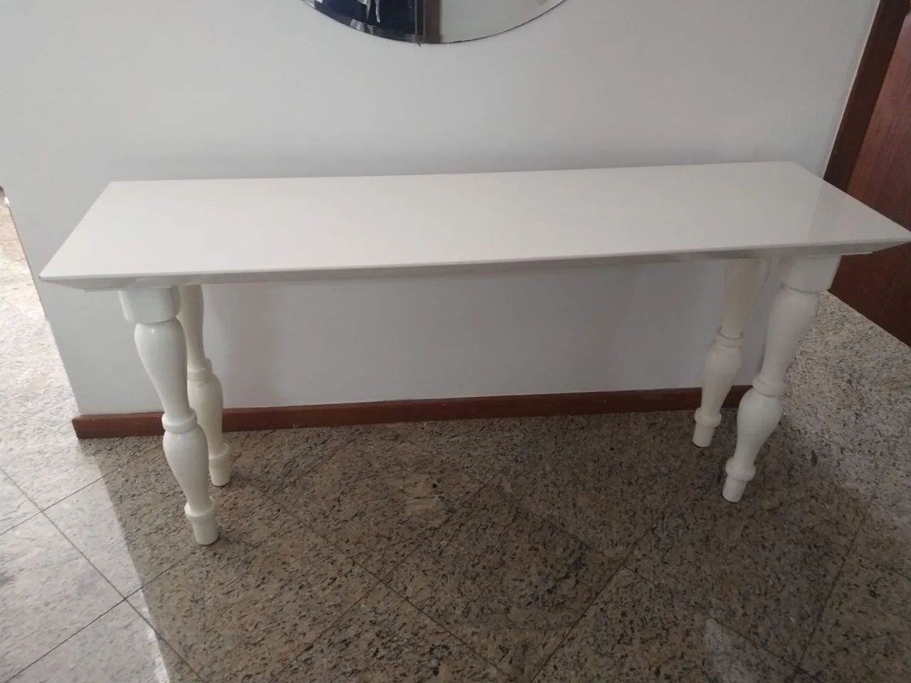 Aparador  branco de madeira laqueado - Foto 4
