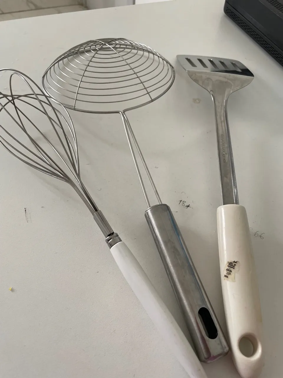Kit de utensílios de cozinha em aço inox