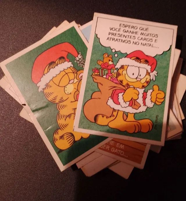 77 mini cartões Garfield antigos - Foto 2