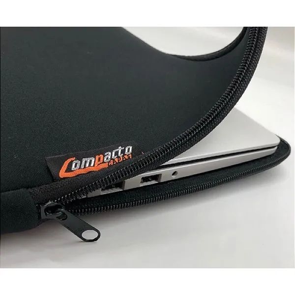 Capa Case Maleta para Notebook até 15.6" com Bolso, Preto - Compacto Capas - Foto 3