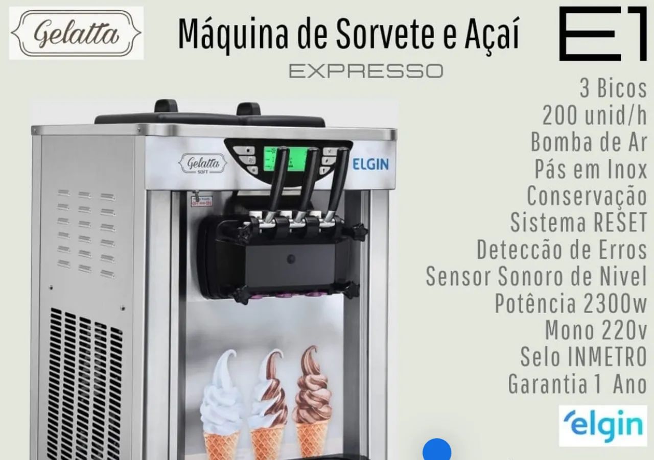 Vendo máquina de açaí Frozen e Sorvete Expresso 