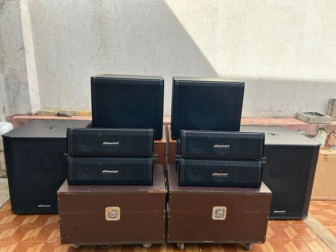 Sistema Evo Line Oneal Completo Com 8 Caixas E Cases