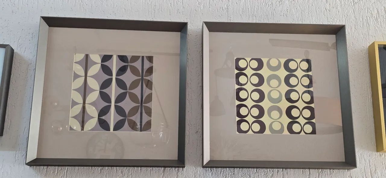 Par de quadro moldura em alumínio Tokstok  54x54