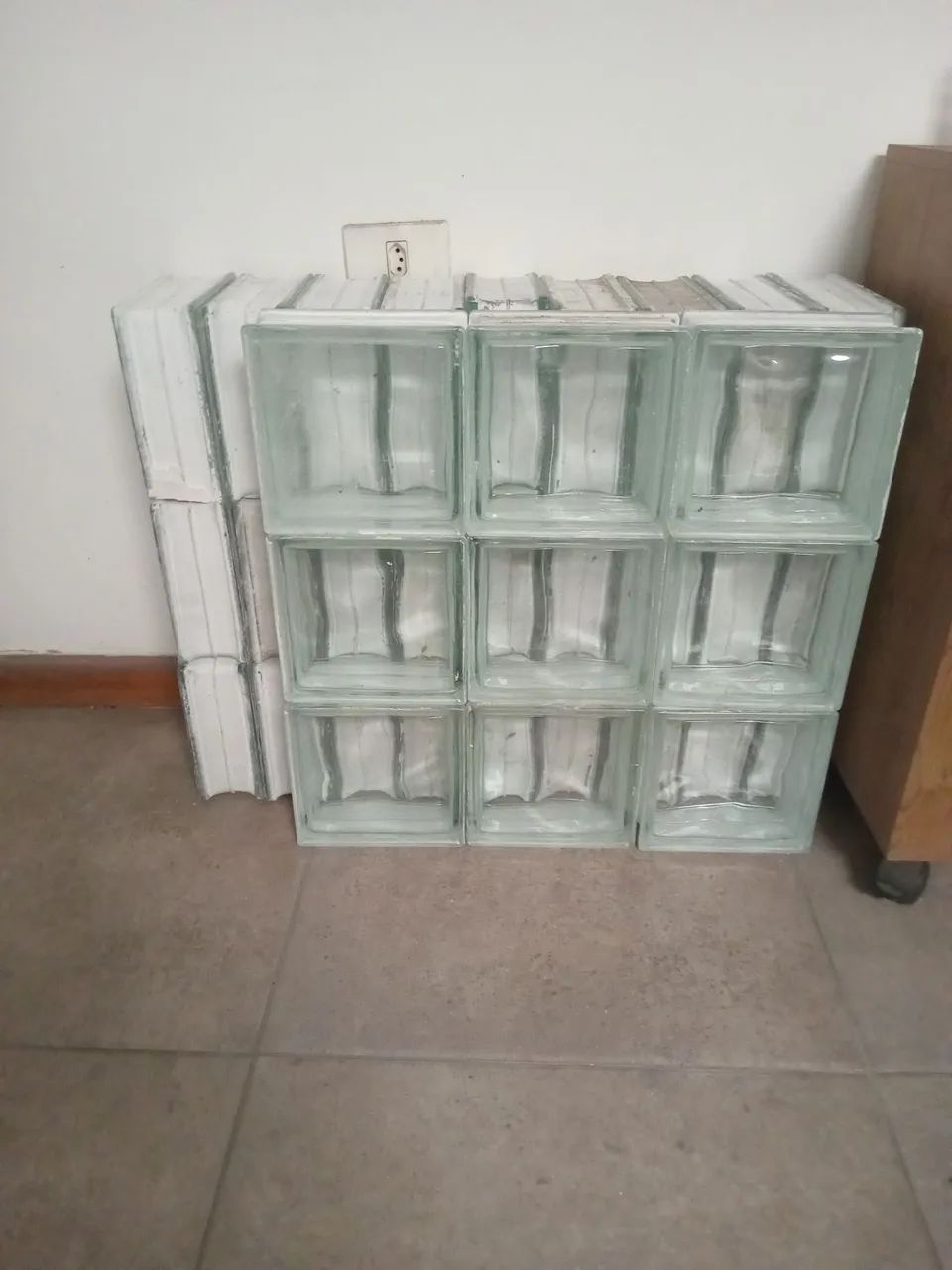 Blocos de vidro translúcidos - 36 unidades - Foto 3