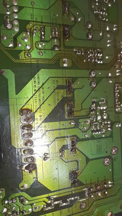 Placa da fonte tv samsung PL50B650S1 - Foto 3