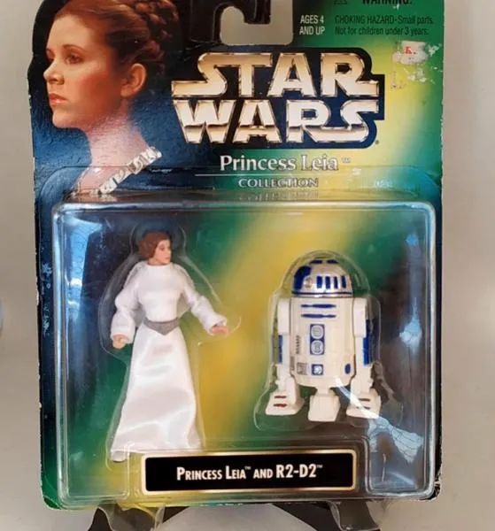 BONECA da PRINCESA LEIA e do Robô R2-D2, na embalagem lacrada, Saga GUERRA NAS ESTRELAS - Foto 2
