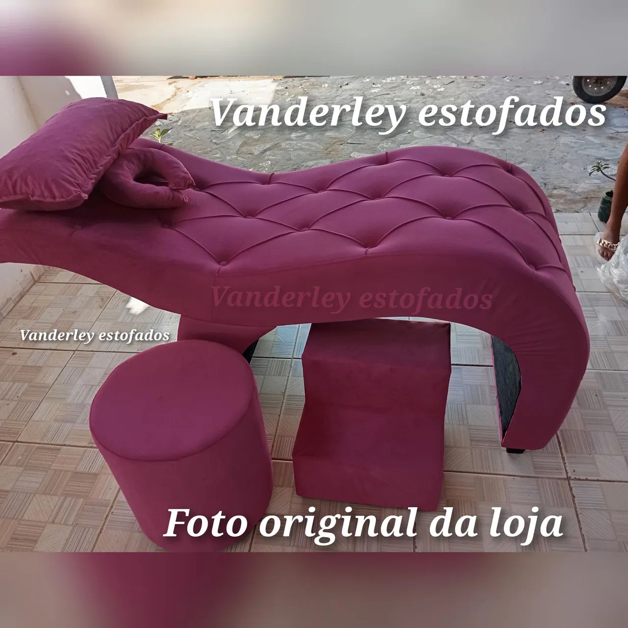 Maca + escada + puf+ 2 travesseiro  - Foto 3