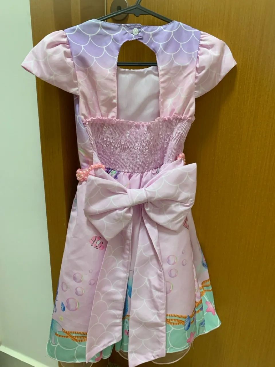 Vestido infantil luxo festa pequena sereia  - Foto 2