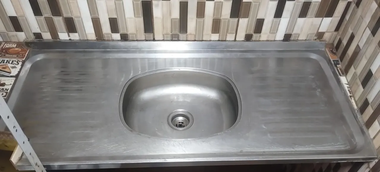 Cuba de pia em aço inox