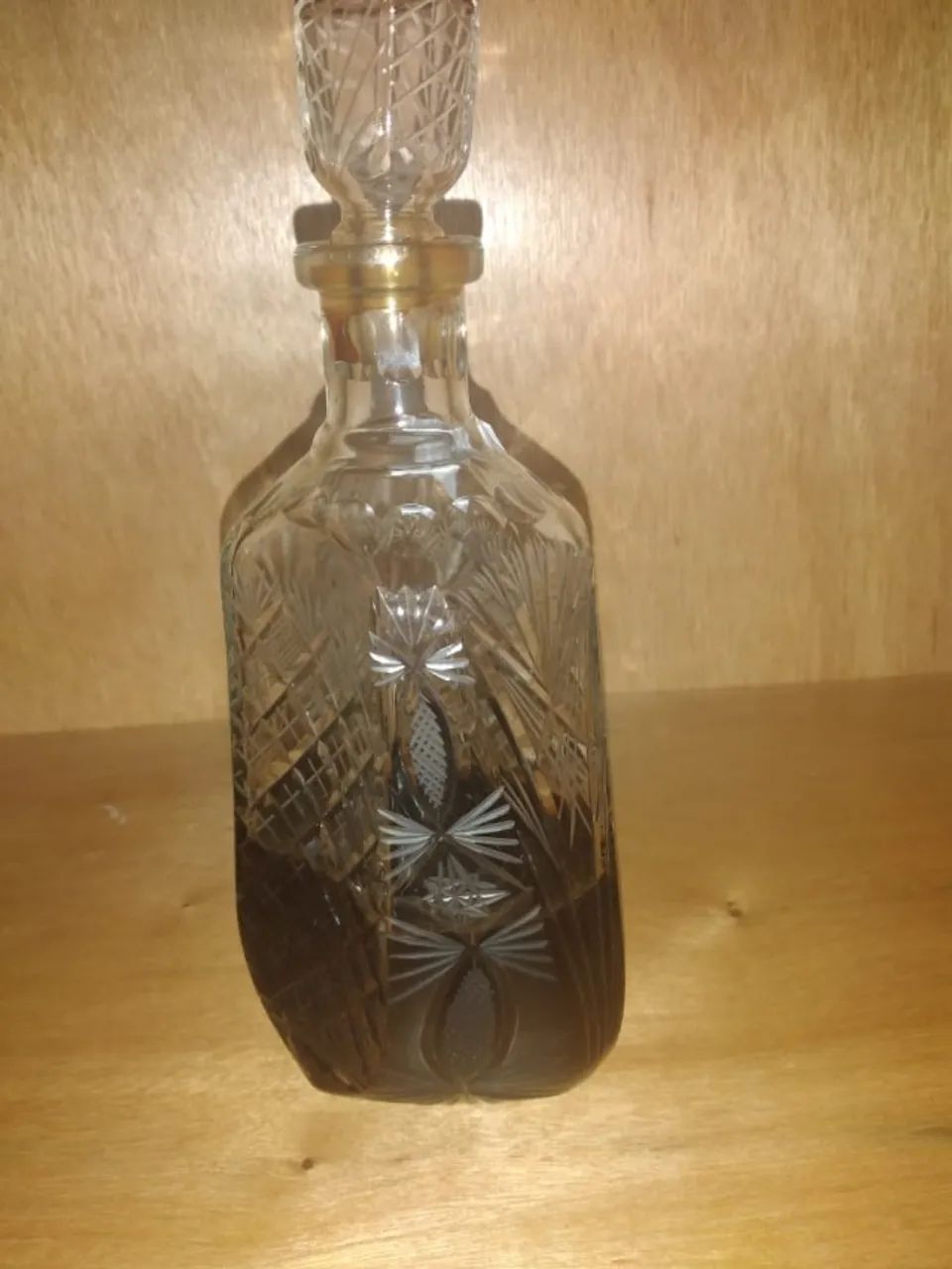 LICOREIRA/GARRAFA LAPIDADA ANTIGA PARA BEBIDAS  - Foto 4