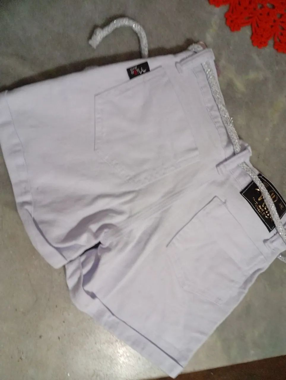 Shorts jeans branco infantil  - Foto 2