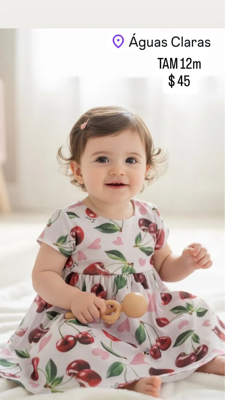 Vestido cervejinha  12 meses 