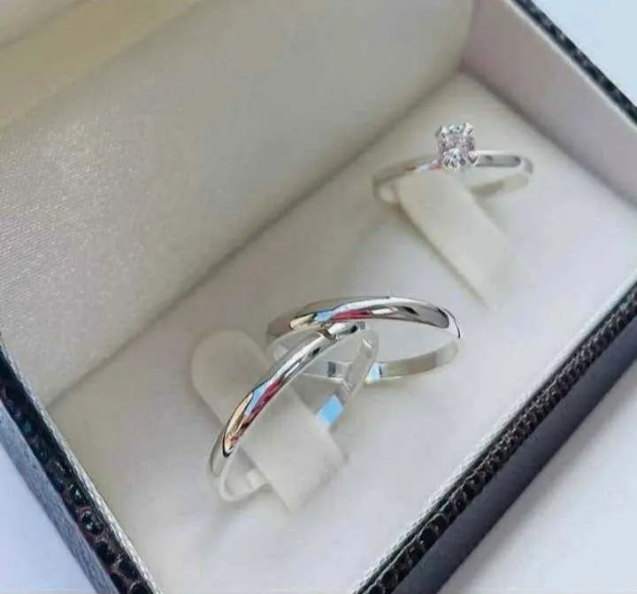 Par de Aliança 2mm Ouro Branco - Foto 3