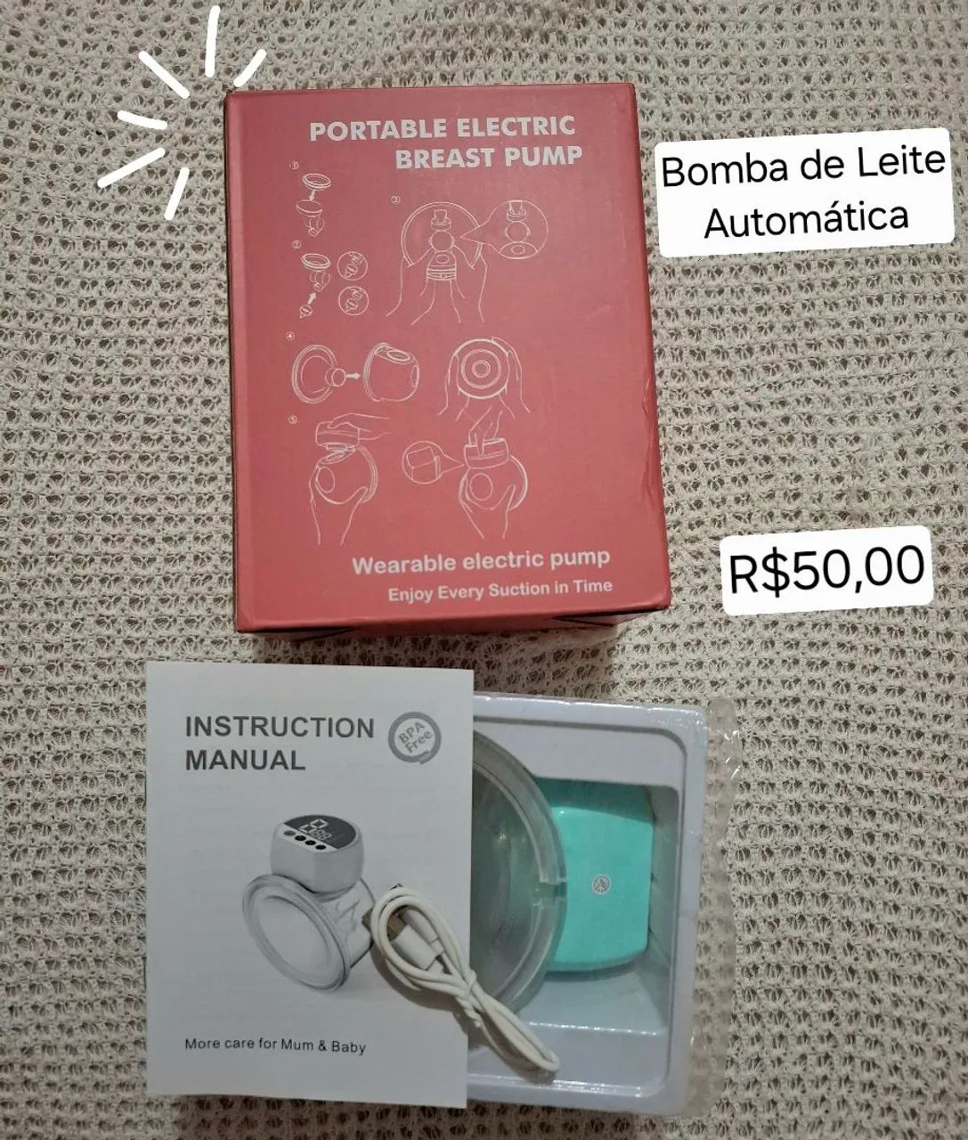 Bomba automática de amamentação