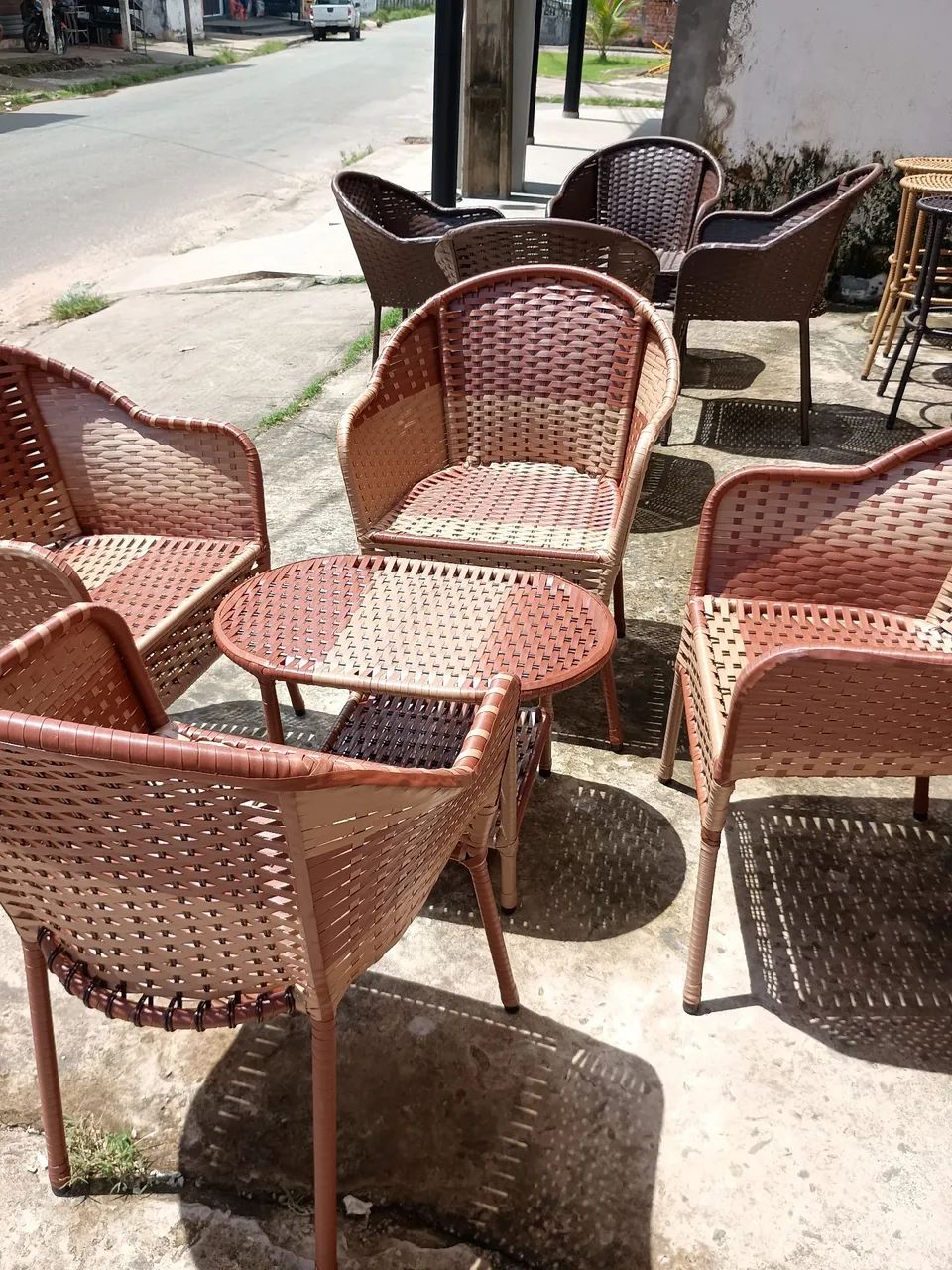 Jogo de Poltronas em vime 5 peças valor $1100 - Foto 3