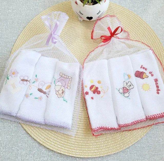 Fralda de pano bebê / fraldinha de boca bebê 