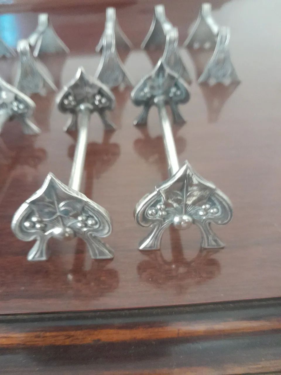 Conjunto de 20 descanso de talher prata 90 envio para todo o brasil - Foto 4