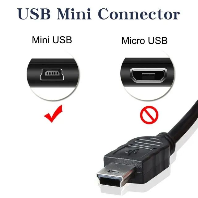 Cabo Adaptador Mini USB para USB - Foto 2