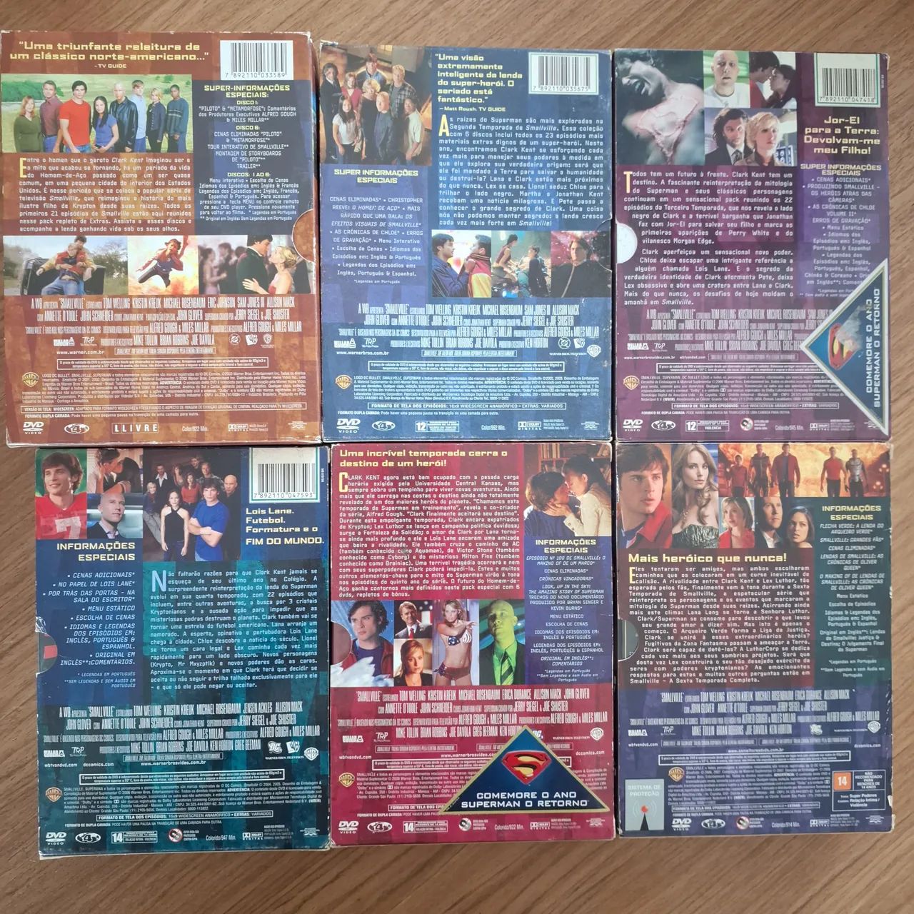 DVD Box Smallville As 6 Primeiras Temporadas Usado - Foto 2