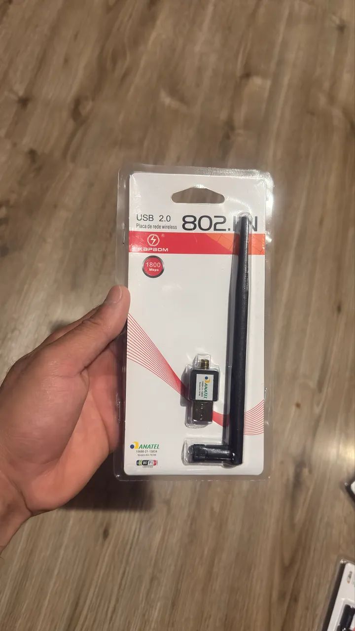 Antena Wi-fi Adaptador Wireless 1800mbps Usb 2.0 Receptor - Foto 2