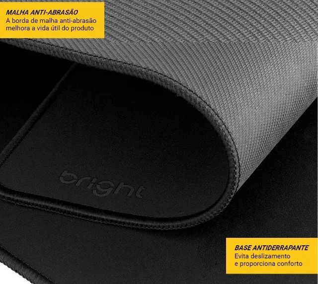 Mouse pad grande preto office/gamer - Foto 3