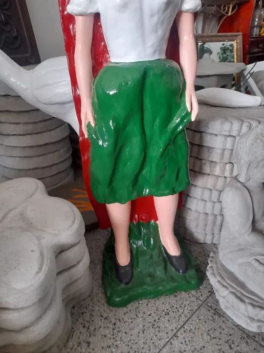 Estátua grande de cimento , Princesa para decoração de jardim  - Foto 4