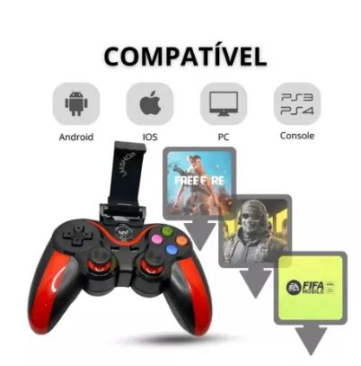 Controle Para Celular Wireless Android Ios Al-g7 Preto - Foto 3