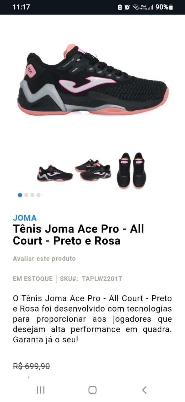 Tênis Joma feminino - Foto 2