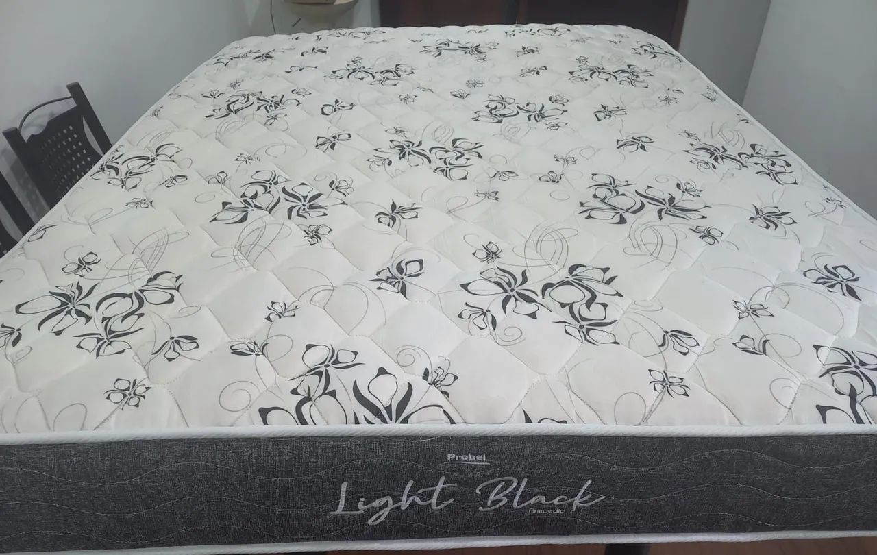 COLCHÃO CASAL PROBEL LIGHT BLACK EM EXCELENTE ESTADO (FRETE GRÁTIS PARA CURITIBA) - Foto 3