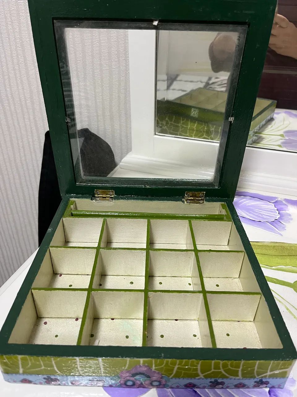 Caixa para joias com tampo em vidro  - Foto 2