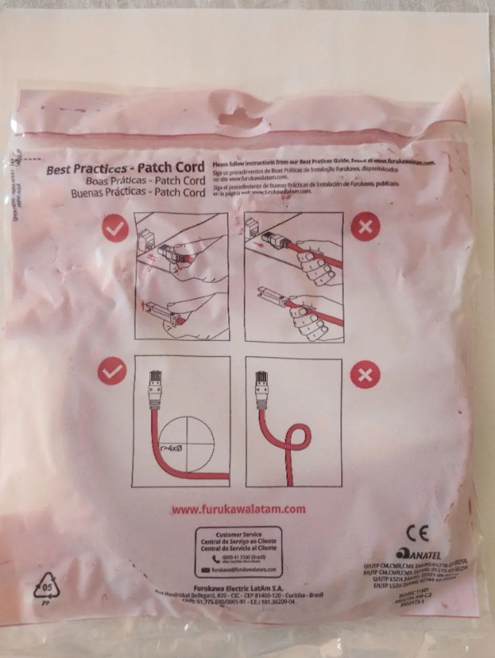 Patch Cord CAT6 Furukawa 1,5M - Foto 3