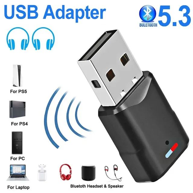Adaptador Áudio Bluetooth 5.3 - TV, PS5, PS4, Nintendo Switch, PC e Notebook - Foto 3