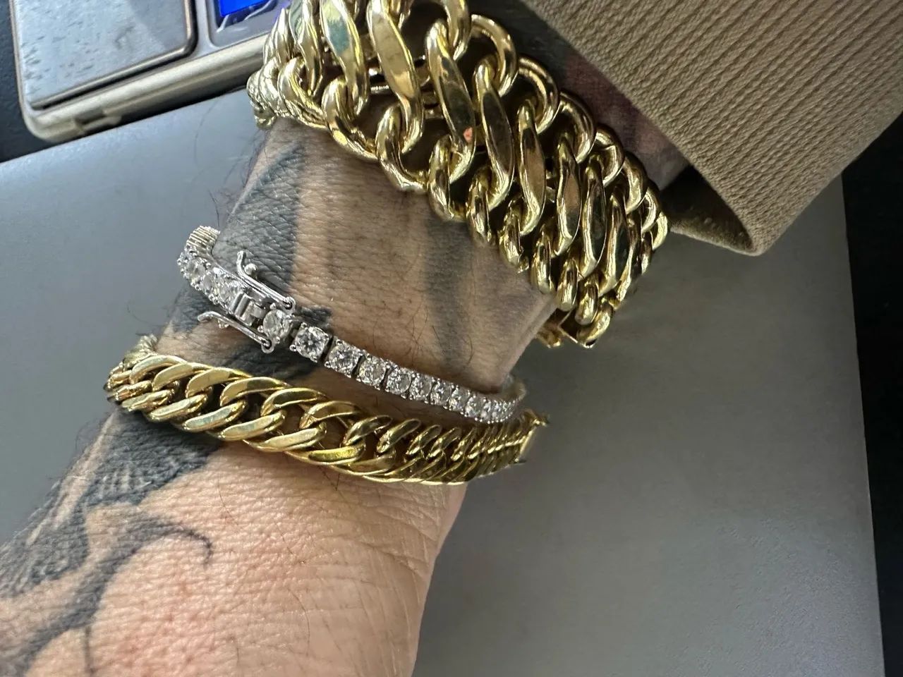    Pulseira de ouro 18k nova 15.04g certificado garantia loja física  - Foto 4