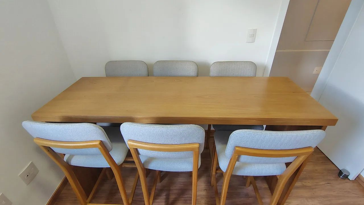 Solid Wood Table with Benches64861632337794120