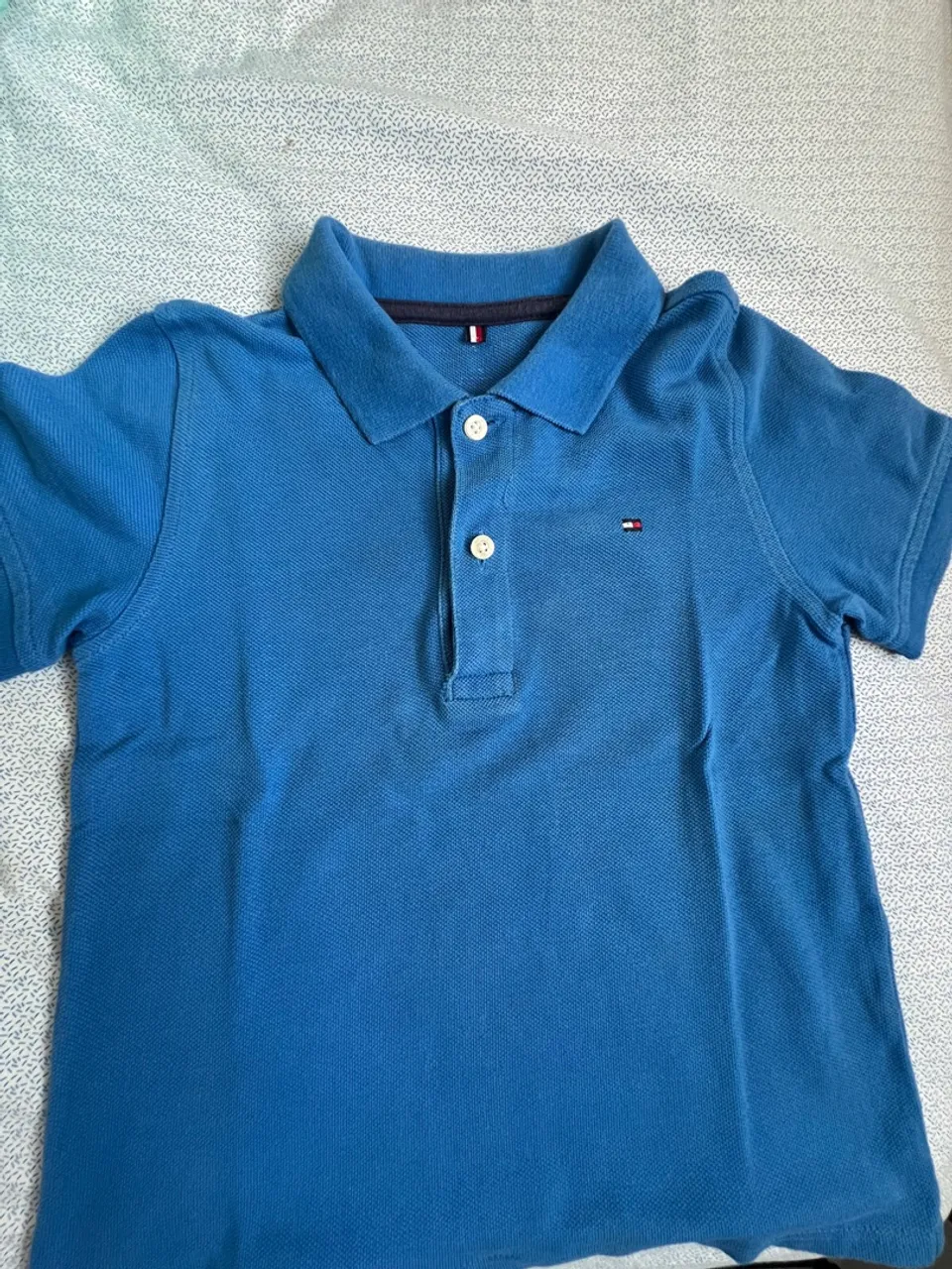 Camisa Polo Tommy Hilfiger Infantil - Azul