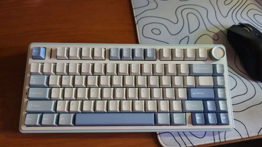 Teclado Mecânico Aula F75 Sem fio 2.4g, Cabo e Bluetooth - RGB - Entregamos - Foto 4