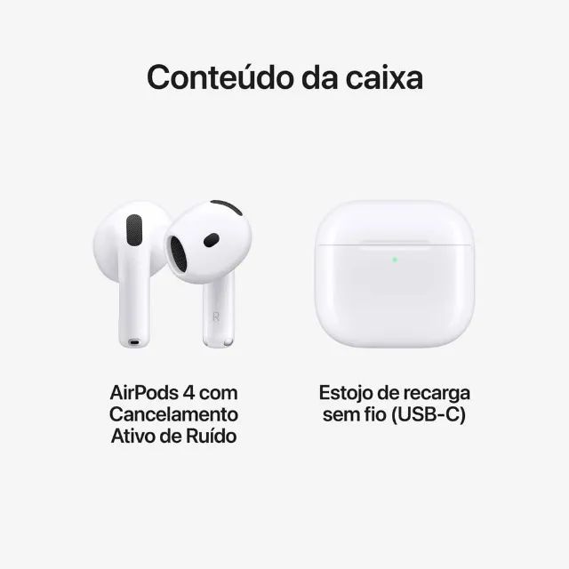 AIRPODS 4 SEM CANCELAMENTO DE RUÍDO - Foto 3