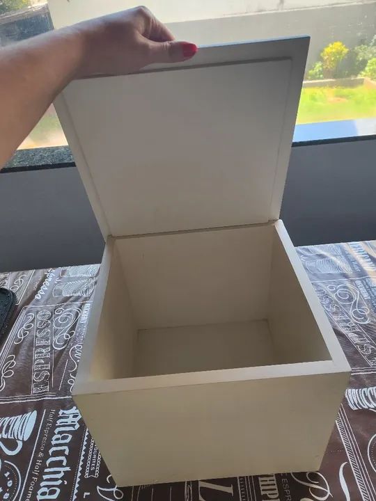 Caixa de MDF branca para decoração - Foto 2