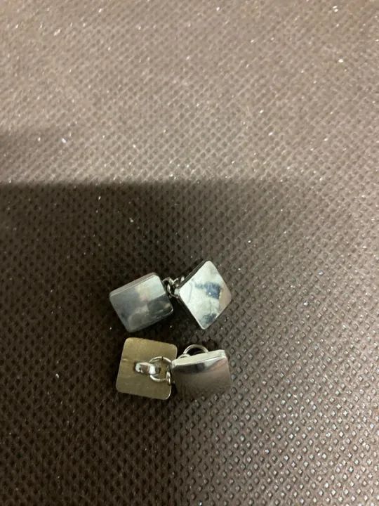 Par de abotoaduras em aço  - Foto 5