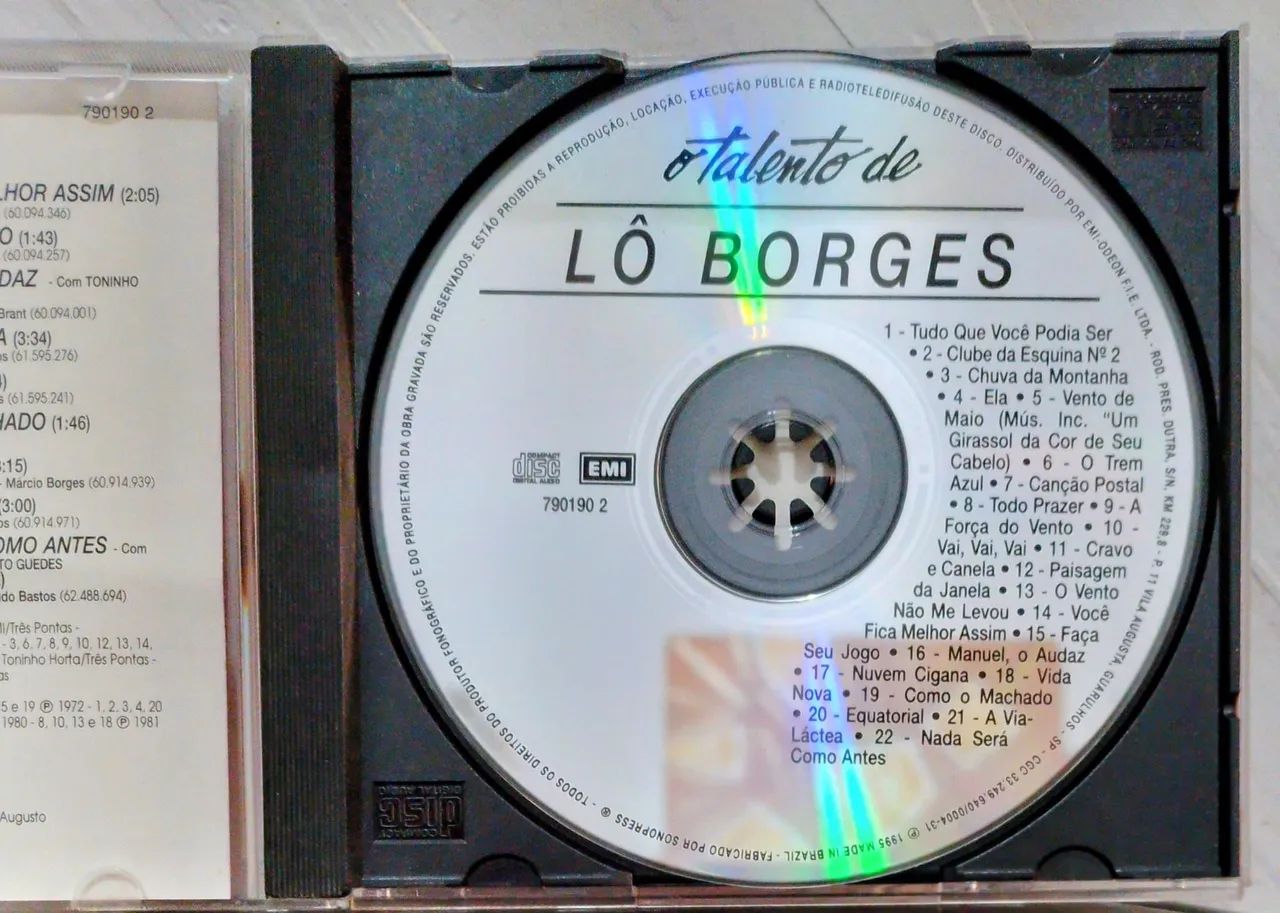 CD Lô Borges. O Talento de Lô Borges.  - Foto 4