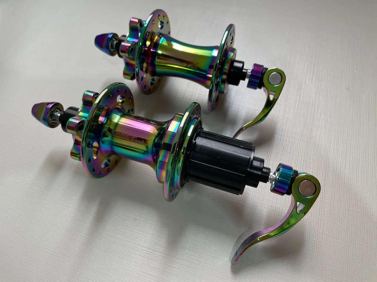 Par de cubos rolamento camaleão bike MTB 32furos Shiftech barulhento