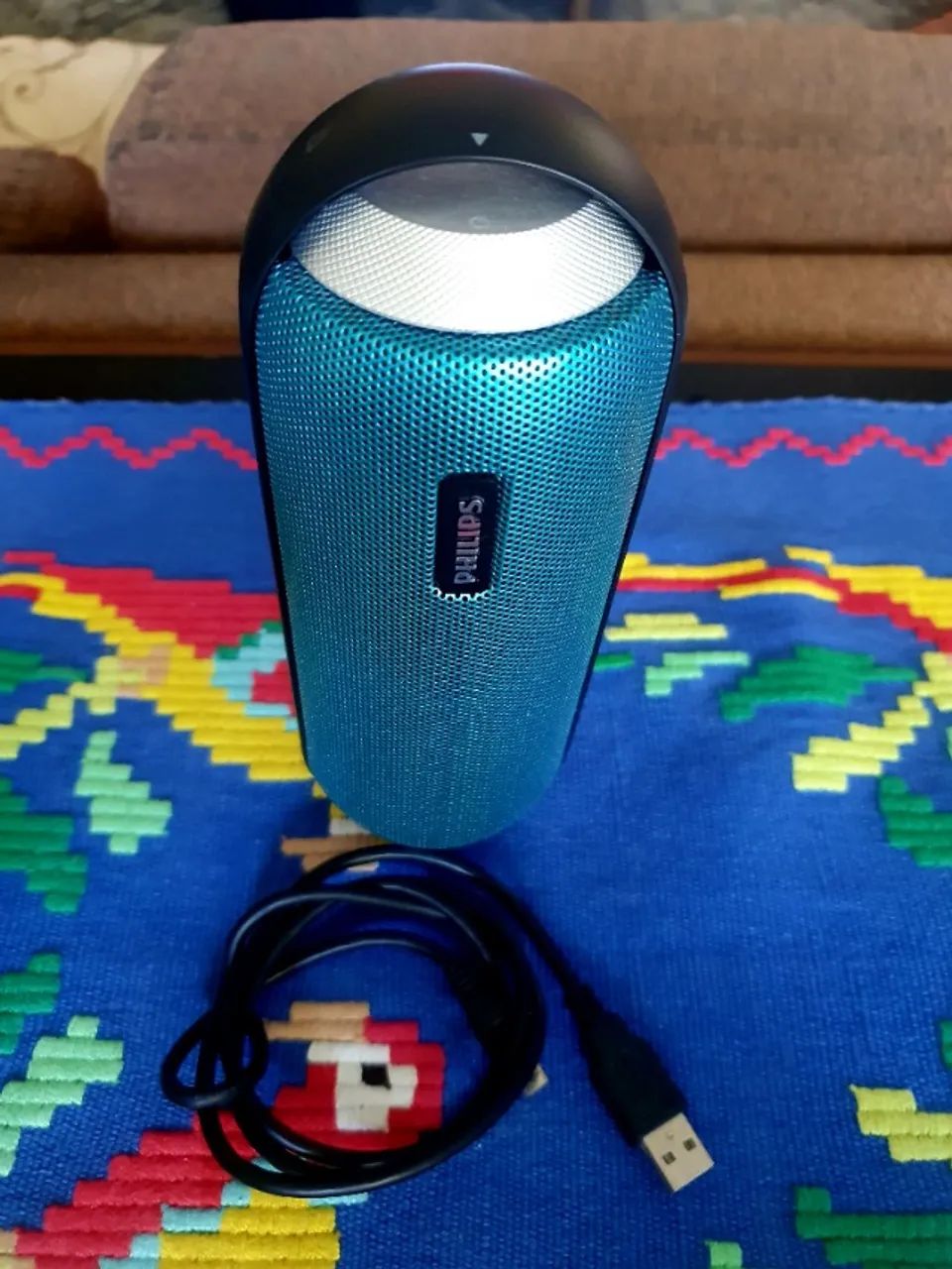 Caixa de som Bluetooth Philips BT6000 azul a prova d'agua - Foto 3