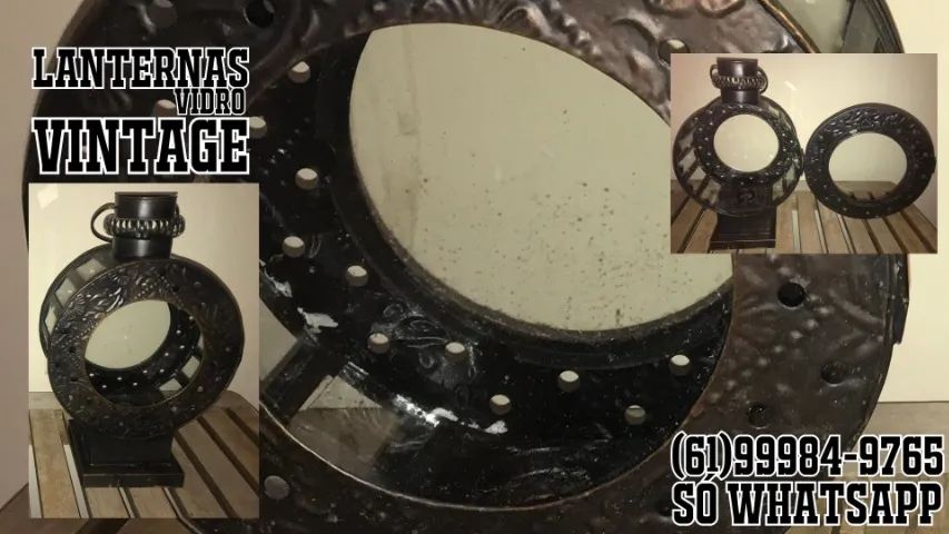 Luminárias estilo Lanternas Vintage para Velas.