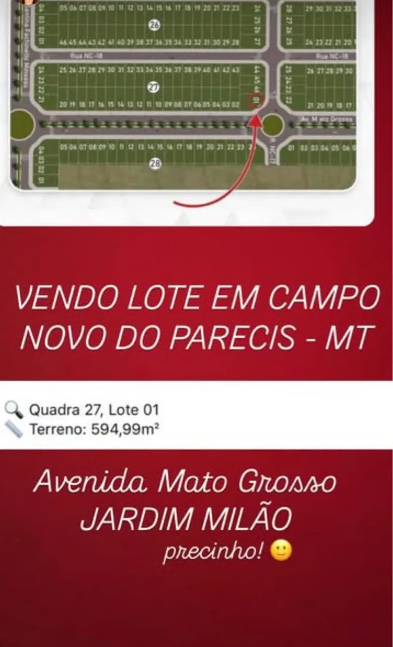 Terreno em Campo Novo do Parecis MT - Foto 2