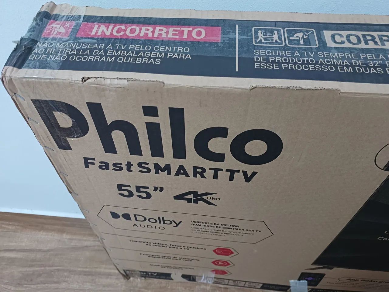 SMART  "55" polegadas  4k  . TV NOVA na caixa ! 