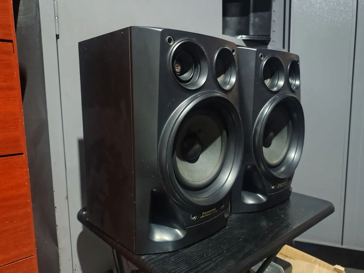 Caixas Panasonic 3 vias 160 wts 6 ohms tudo ok. - Foto 3